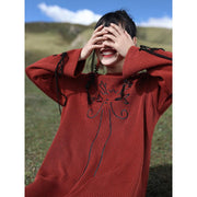 dragon embroidery knitted dress, view 7 - MRSLM