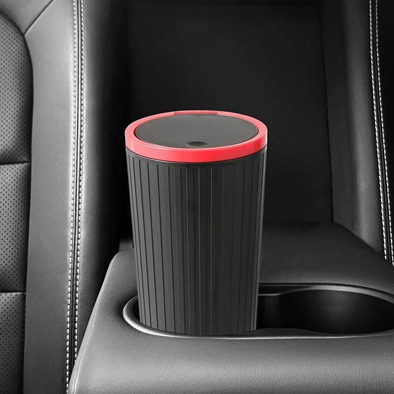 compact car trash can with click-open cover, view 6 - MRSLM