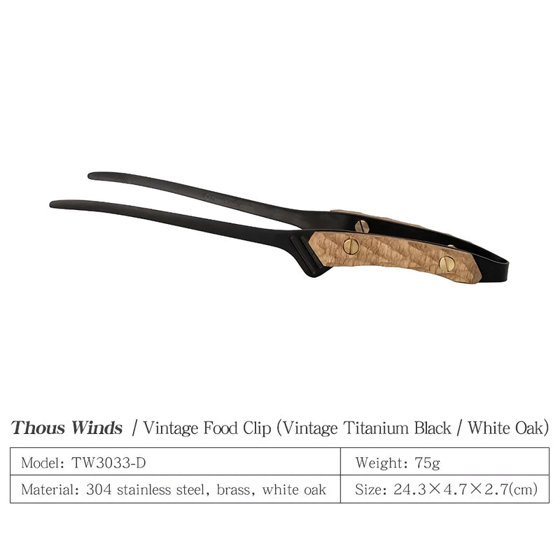 retro stainless steel camp tongs, view 5 - MRSLM