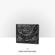 embossed leather wallet, view 10 - MRSLM