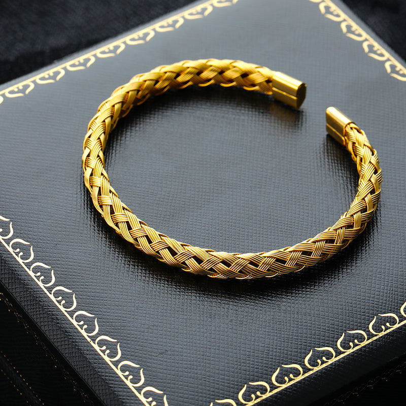 Woven charm bracelet, view 9 - MRSLM