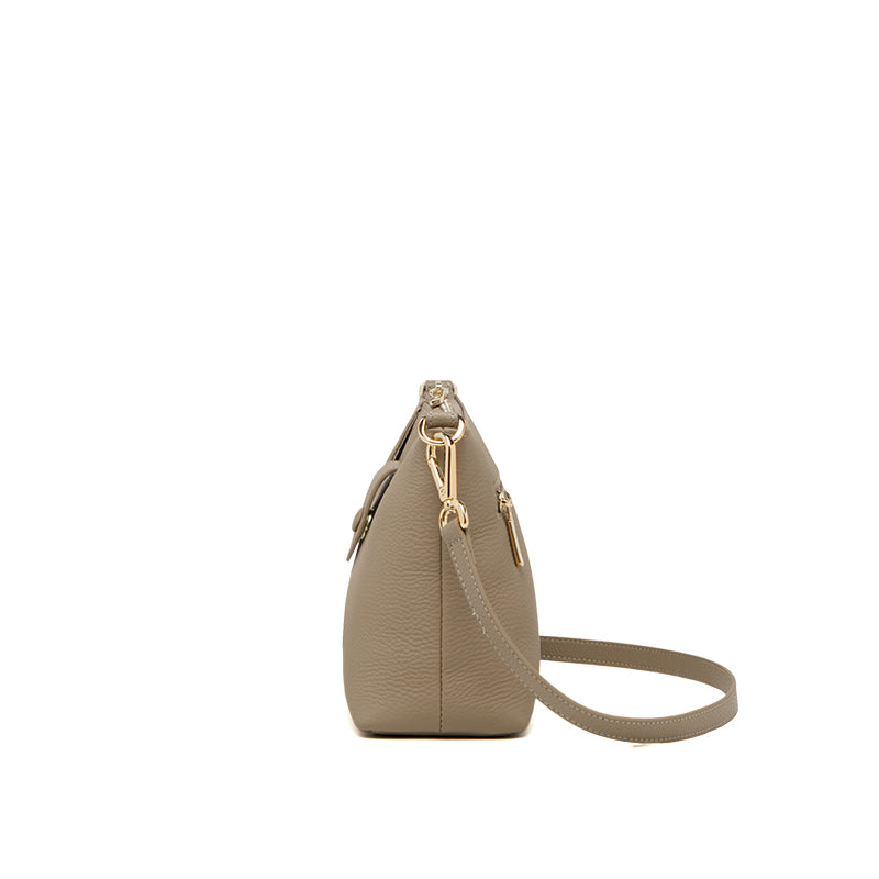 genuine leather women's crossbody messenger bag, view 6 - MRSLM