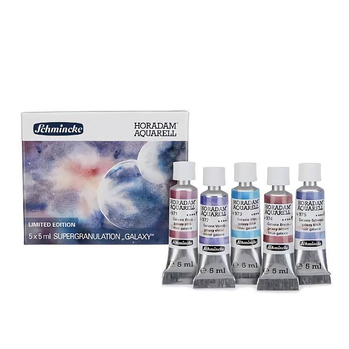 5-color tubular watercolor paint set, view 3 - MRSLM