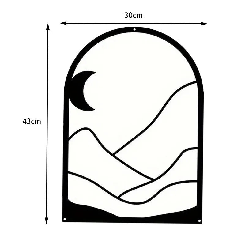 nordic iron line wall art, view 3 - MRSLM