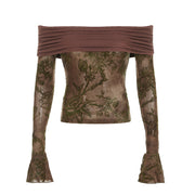 slim-fit off-shoulder top, view 5 - MRSLM