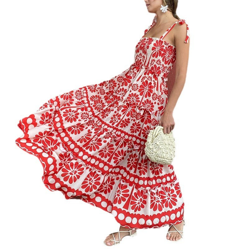 sling contrast color dress, view 2 - MRSLM