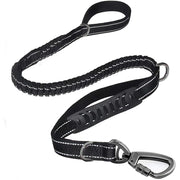 reflective bungee dog leash, view 2 - MRSLM