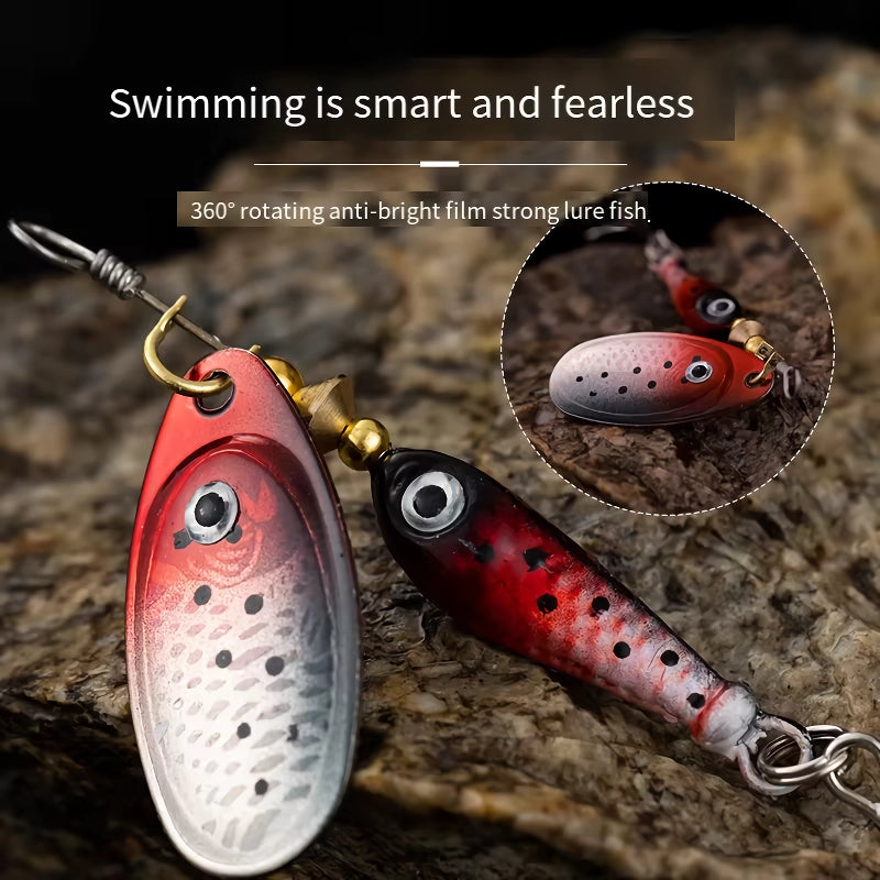 rotating metal spinner fishing lure, view 13 - MRSLM