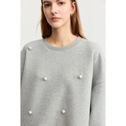 women's oversized crew neck sweatshirt, view 10 - MRSLM