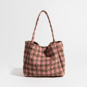 Vintage plaid square shoulder bag, view 3 - MRSLM