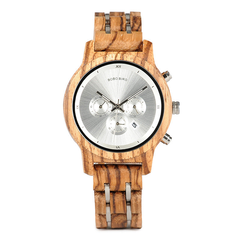 business wood case watch, view 8 - MRSLM