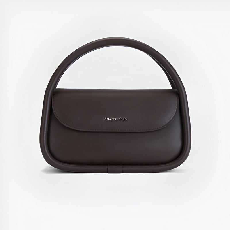 large soft split leather shoulder bag, view 4 - MRSLM