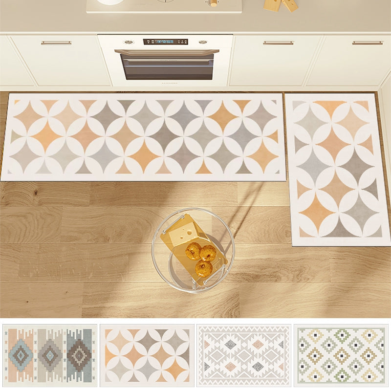 Bohemian geometric non-slip kitchen mat, view 8 - MRSLM