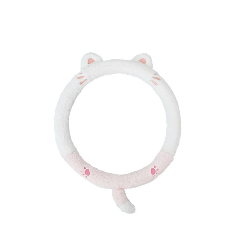 cute animal fluff steering wheel cover, view 3 - MRSLM