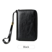 retro business PU leather passport wallet, view 7 - MRSLM