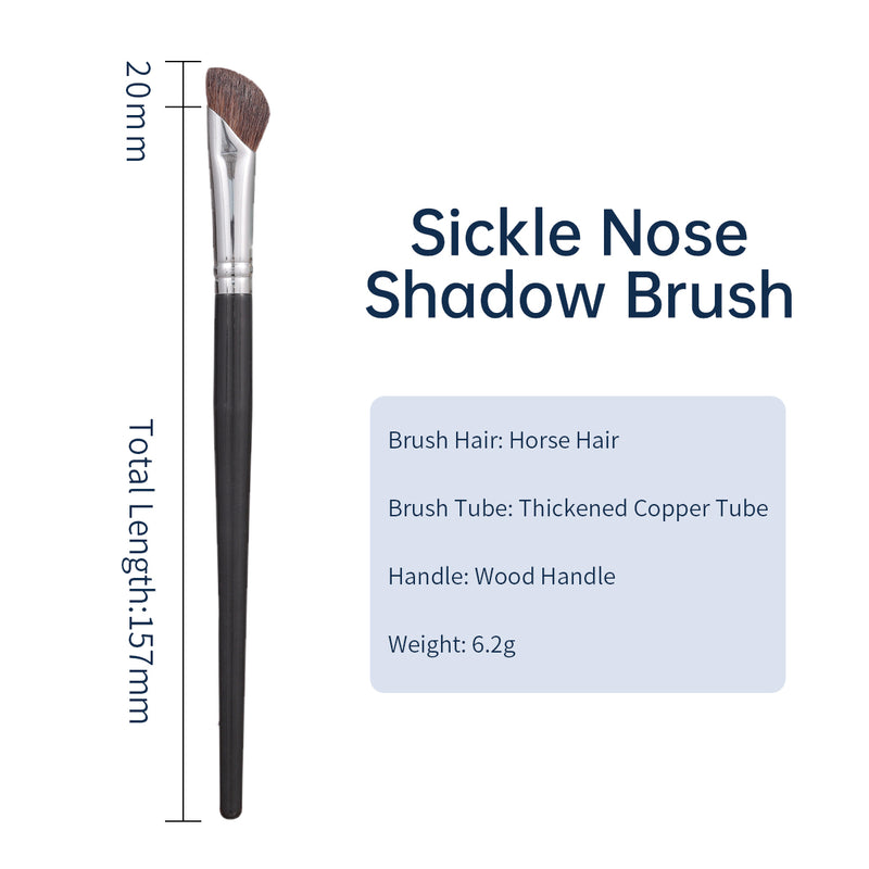 precision goat hair contour makeup brush, view 2 - MRSLM