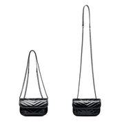 small square leather crossbody bag, view 13 - MRSLM