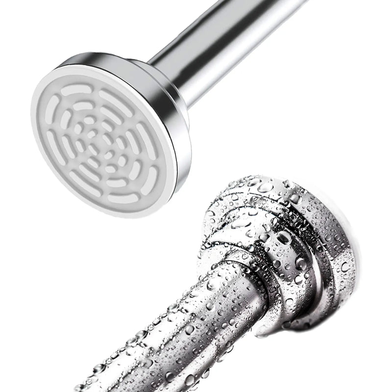 adjustable stainless steel tension shower curtain rod - MRSLM