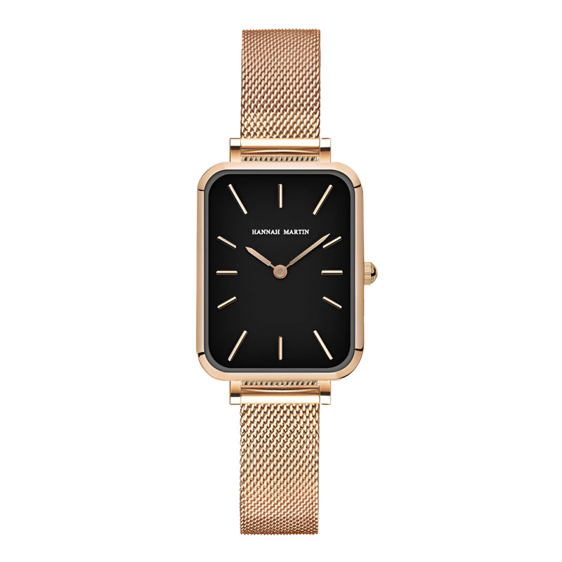 rectangle ultrathin mesh ladies watch, view 5 - MRSLM