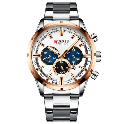 men's stainless steel quartz watch, view 4 - MRSLM