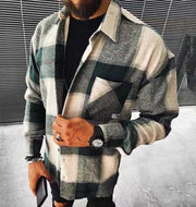 men's plaid woolen shirt, view 2 - MRSLM