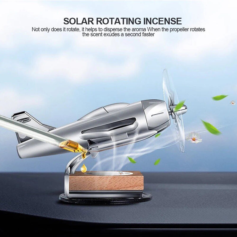 Solar-powered aircraft car air freshener, view 7 - MRSLM