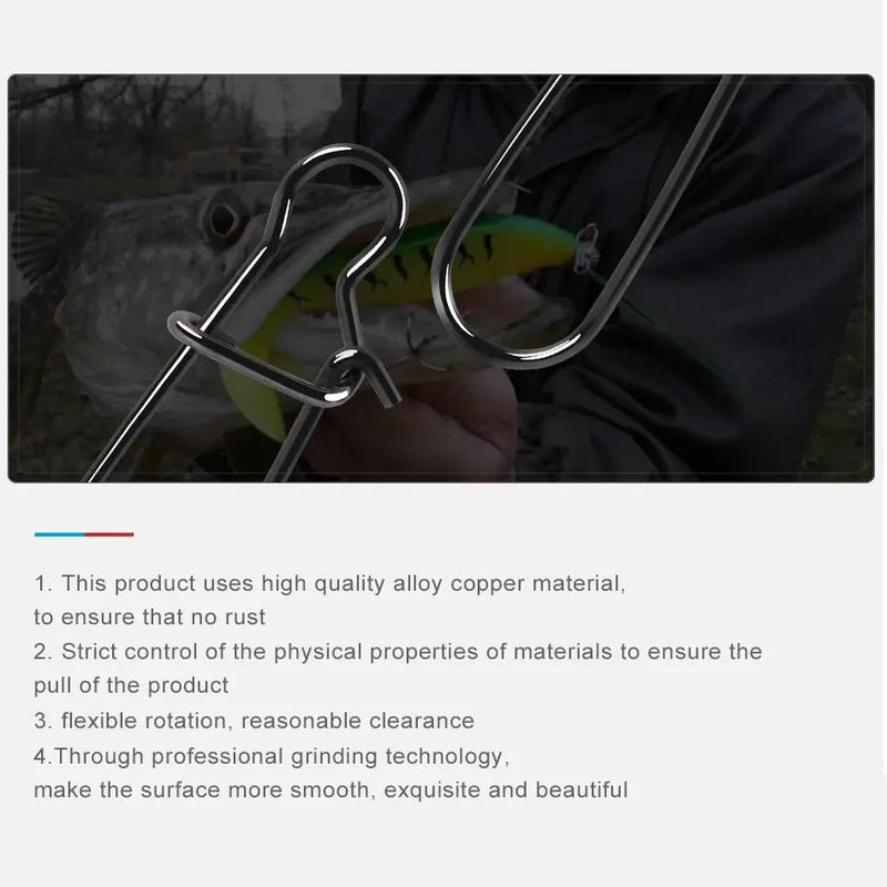 stainless steel fishing swivel snap connectors, view 8 - MRSLM