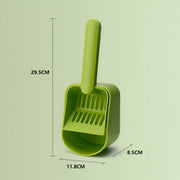 plastic cat litter scoop with self-cleaning base, view 7 - MRSLM