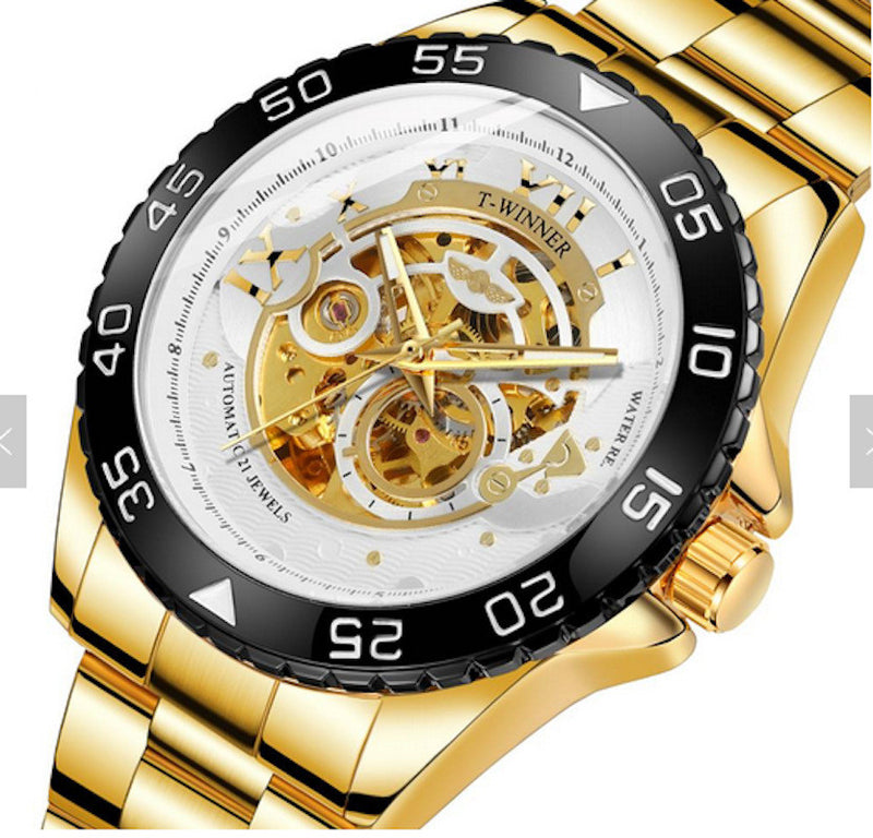 men's steel band automatic mechanical watch, view 5 - MRSLM