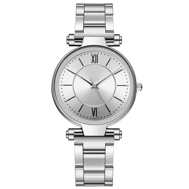 rose gold women's quartz watch, view 3 - MRSLM