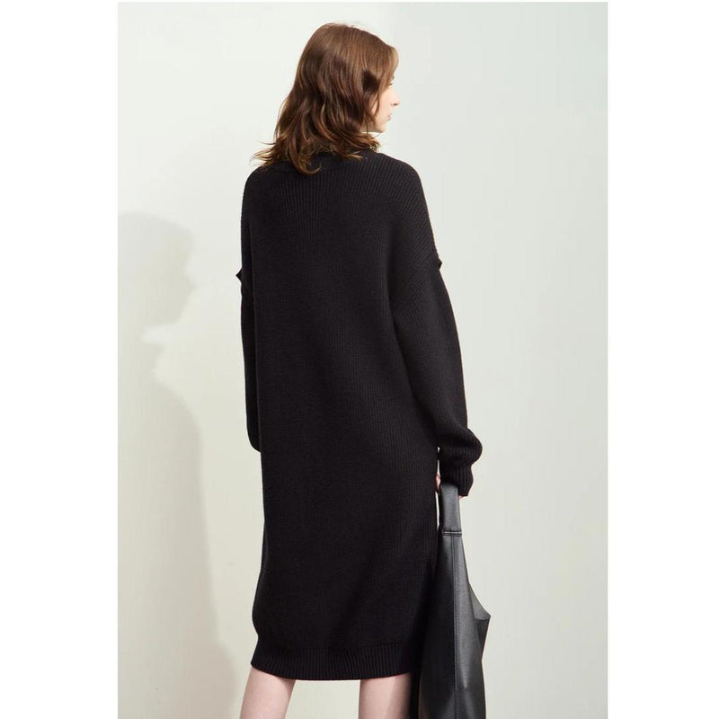 women's midi knitted dress, view 6 - MRSLM