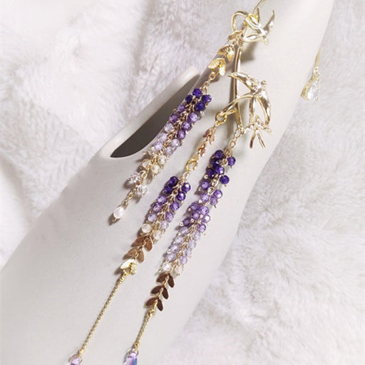 wisteria zirconia earrings - MRSLM