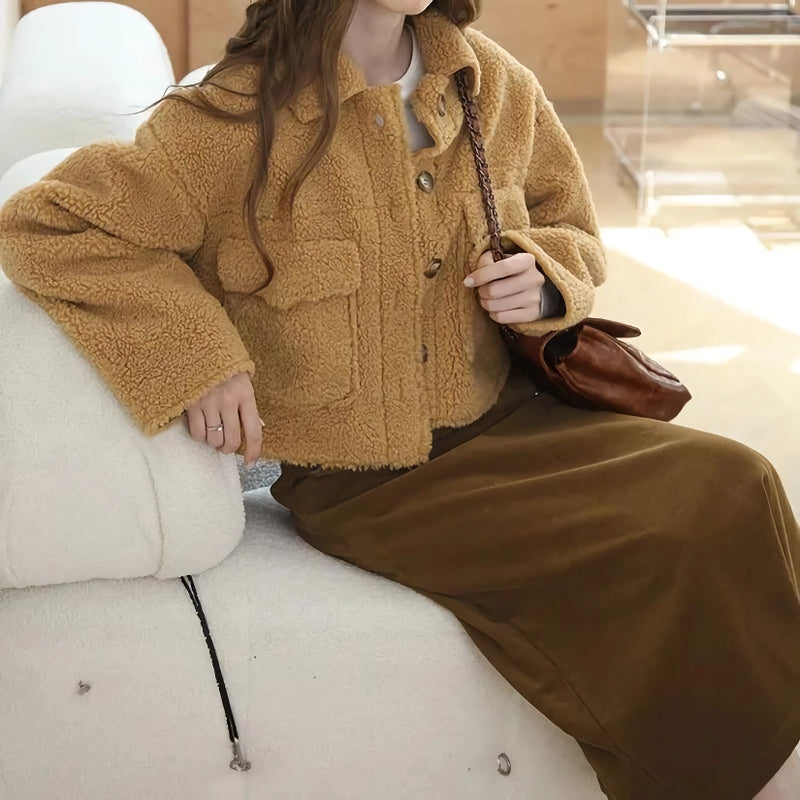 faux fur women's winter coat, view 8 - MRSLM