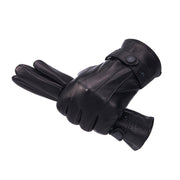 Fleece-lined goatskin driving gloves, view 5 - MRSLM