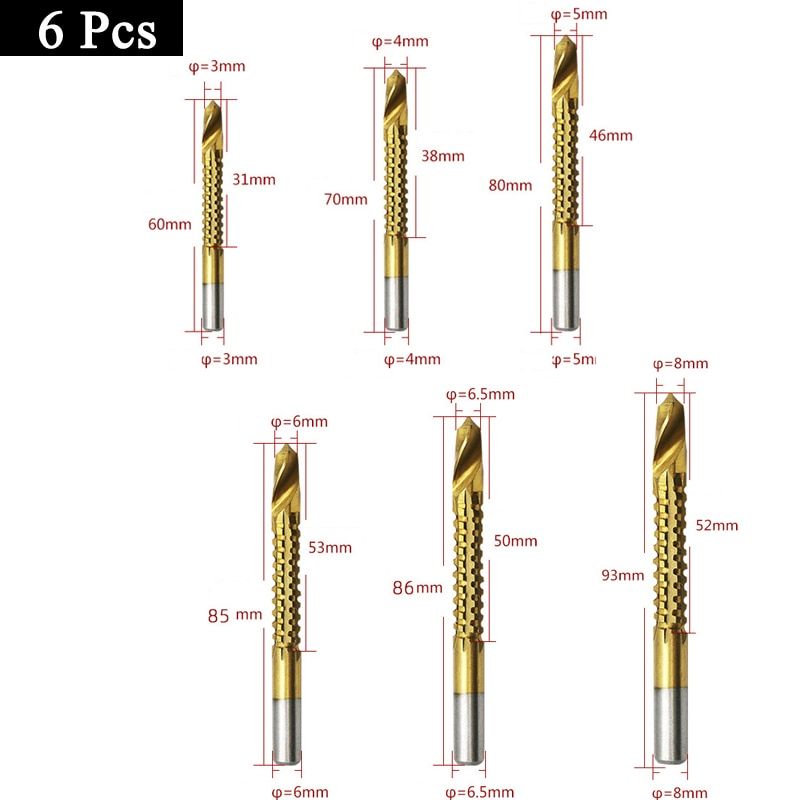 titanium twist drill bit set, view 6 - MRSLM