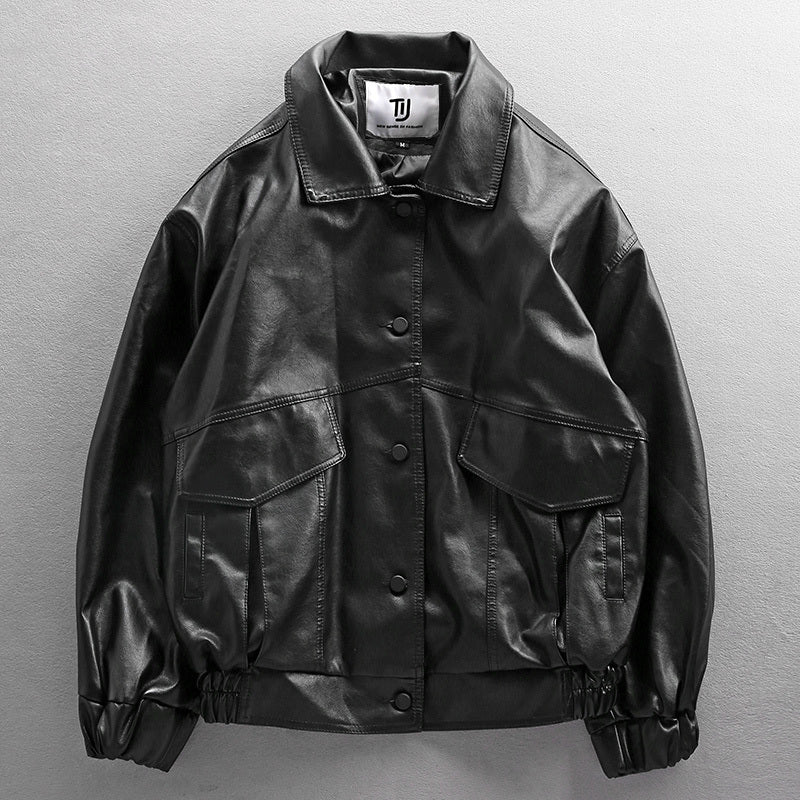 men's pu leather pilot jacket - MRSLM