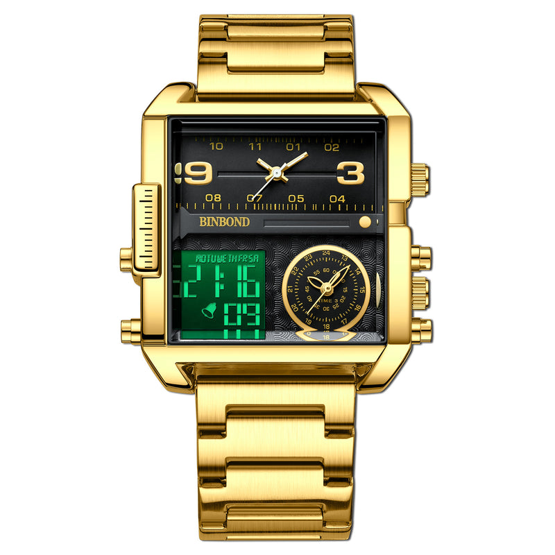 men's large dial quartz watch, view 14 - MRSLM