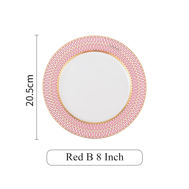 6-piece nordic ceramic plates set, view 4 - MRSLM