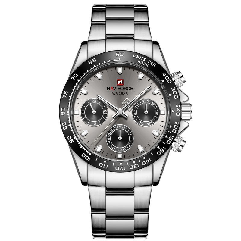 men's business steel band quartz watch, view 4 - MRSLM
