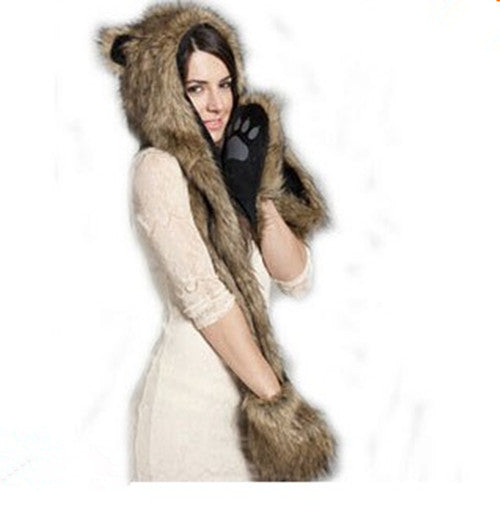 women's winter hat and scarf set, view 4 - MRSLM