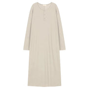 women's long-sleeved knit dress, view 8 - MRSLM