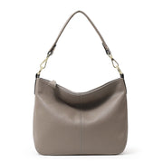 large capacity cowhide leather tote bag, view 3 - MRSLM