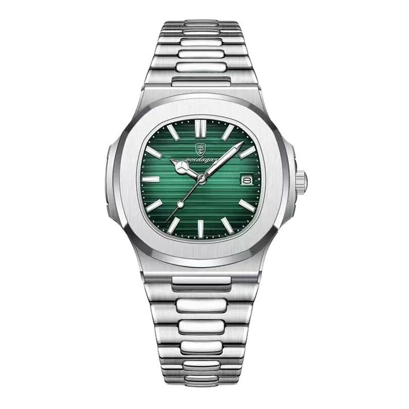 square quartz men's watch, view 3 - MRSLM