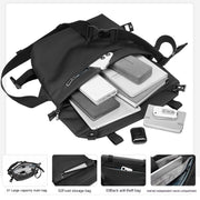 men's shoulder messenger bag, view 3 - MRSLM