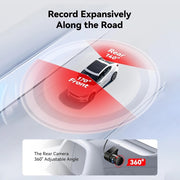 4k dual dash cam front and rear, view 5 - MRSLM