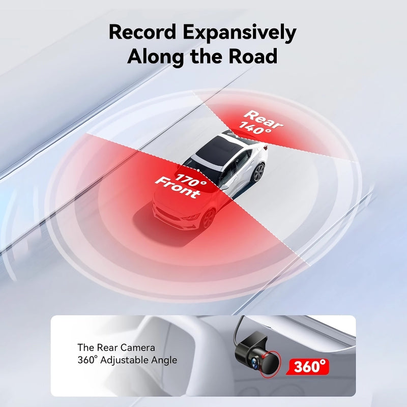 4k dual dash cam front and rear, view 5 - MRSLM