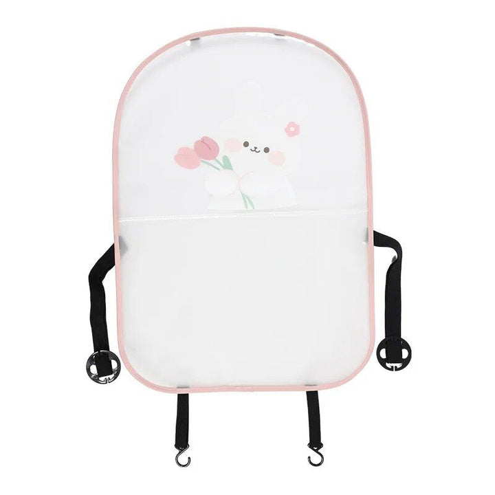 Cute Bear & Rabbit Cartoon Car Seat Kick Mat