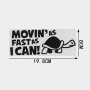 reflective animal car decal, view 4 - MRSLM
