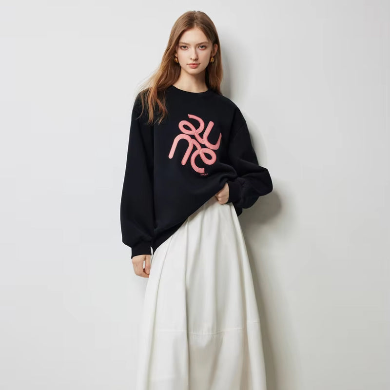 embroidered pullover sweatshirt - MRSLM