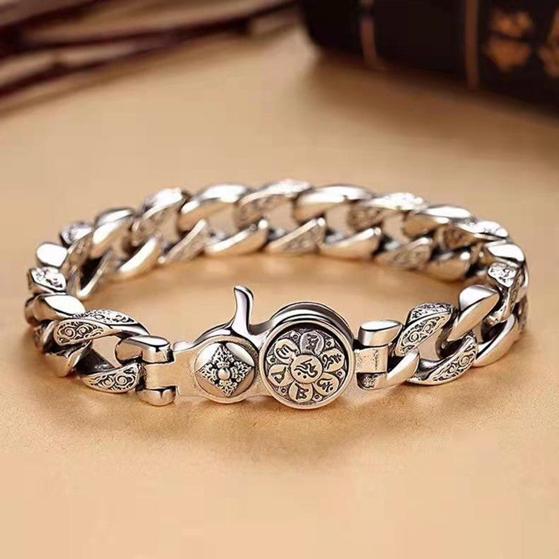 men's rotatable mantra bracelet - MRSLM